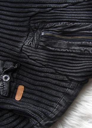 Теплая кофта свитер джемпер с высоким воротником с эффектом потертости cars jeans7 фото
