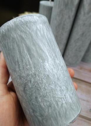 Большой набор свечей с пальмового воска. серые свечи. свечи интерьерные.