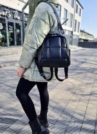 Женский кожаный рюкзак polina &amp; eiterou2 фото