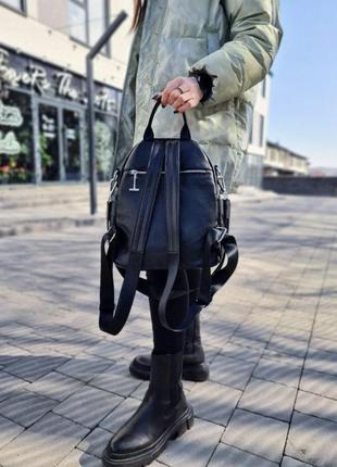 Женский кожаный рюкзак polina &amp; eiterou3 фото