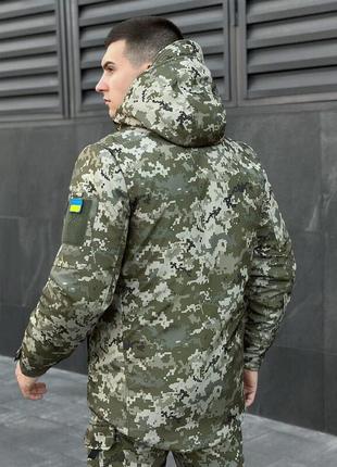 Зимняя пиксельная куртка pobedov winter jacket motive4 фото