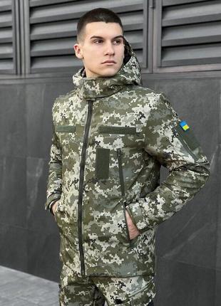 Зимняя пиксельная куртка pobedov winter jacket motive8 фото