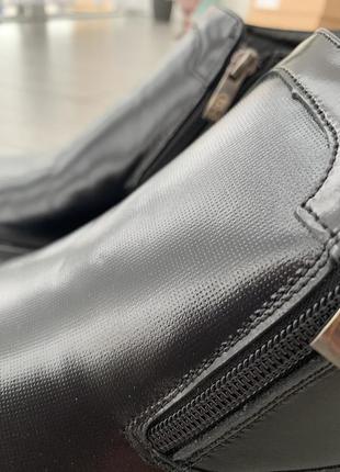 Кожаные зимние ботинки 40 размер