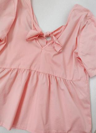 Котонова вільна блузка персикового кольору від atmosphere розмір s-m-l7 фото