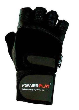 Рукавички для фітнесу та важкої атлетики 1073 s чорний (07228015), power play
