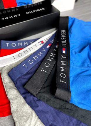 Чоловічі труси tommy hilfiger 5 шт., чоловіча білизна tommy hilfiger у подарунковому пакованні6 фото