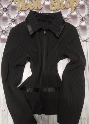 Кофта на замке молнии пиджак удлиненный классический строгий bagira