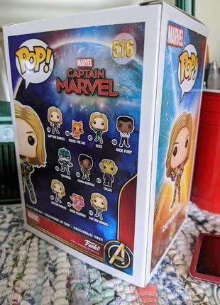 Коллекционная виниловая фигурка "captain marvel" 5 funko poptm x marvel8 фото