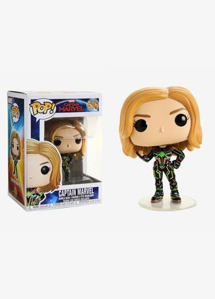 Коллекционная виниловая фигурка "captain marvel" 5 funko poptm x marvel3 фото