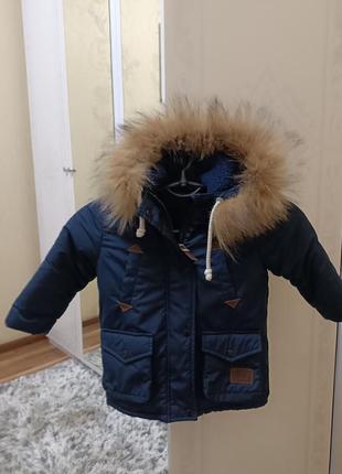 Зимняя куртка парка на мальчика размер 863 фото