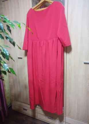 Платье большого размера красного цвета2 фото