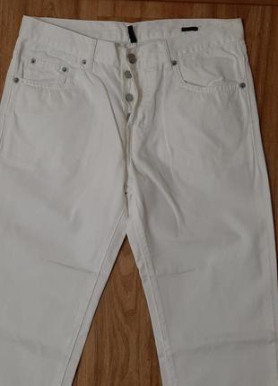 Шикарные легкие белые брюки, джинсы stile benetton р.44-46 (30)тунис3 фото