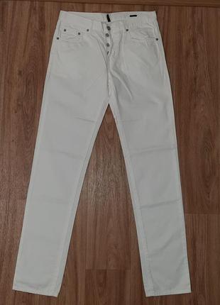 Шикарные легкие белые брюки, джинсы stile benetton р.44-46 (30)тунис2 фото