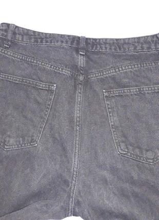 Джинсы джинси женские размер 50 / 16 не стрейч черные серые прямые на высокий рост3 фото
