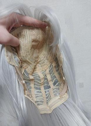 Парик боб каре синтетический искусственный серый косплей возможен обмен рассмотренную