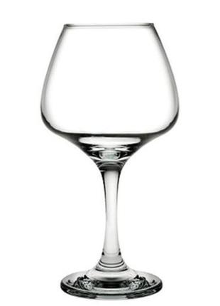 Набор 6 фужеров pasabahce risus 390мл, стеклянные бокалы для вина1 фото
