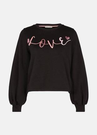 Жіночий чорний светр з написом love, xs5 фото