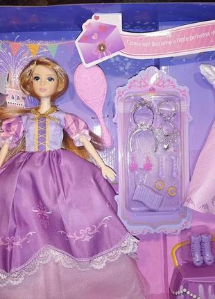 Лялька 91062-1 princess рапунцель 30см шарнірна з аксессуарами