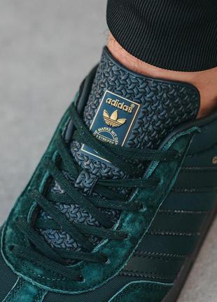 Adidas gazelle indoor green, кроссовки адидас мужские зеленые, кроссовки мужские адидас зелёные, кроссовки адидас газель мужские9 фото