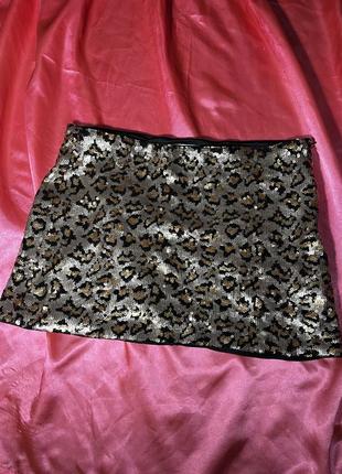 Юбка юбка юбка zara в пайетки новогодняя лео1 фото