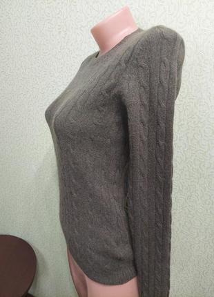 Кашемировый свитер в косы кашемир100 %5 фото