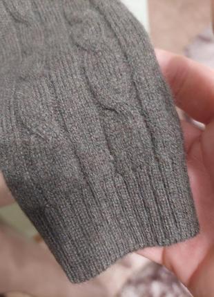 Кашемировый свитер в косы кашемир100 %7 фото