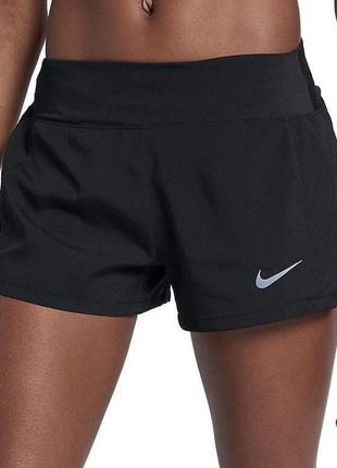Чорні оригінальні шорти для занять спортом nike dri-fit