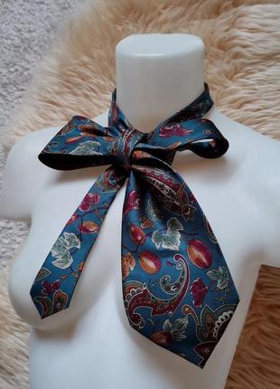 Шелковый галстук винтаж италия alessandro magno