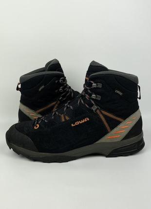 Трекінгові черевики lowa gore - tex black оригінал високі водовідштовхувальні розмір 42