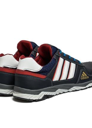 Чоловічі шкіряні кросівки adidas tech flex blue