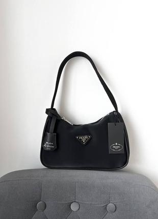 Женская сумка prada mini black люкс качество
