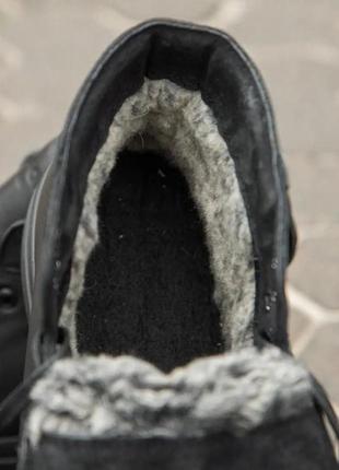 Стильні зимові черевики yamamoto, мужские зимние ботинки натуральная кожа6 фото