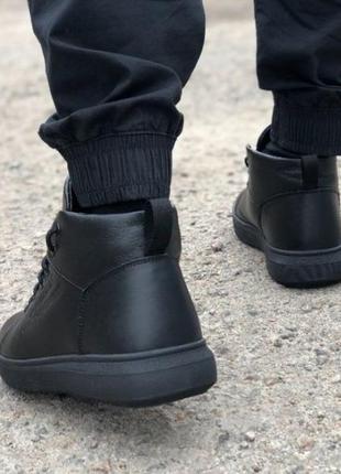 Стильні зимові черевики yamamoto, мужские зимние ботинки натуральная кожа3 фото
