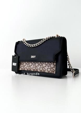 Женская брендовая кожаная сумочка dkny millie flap shoulder crossbody сумка кроссбоди оригинал кожа дкну на подарок жене подарок девушке