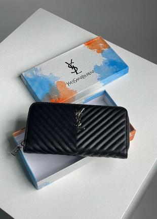 Жіночий гаманець yves saint laurent wallet black