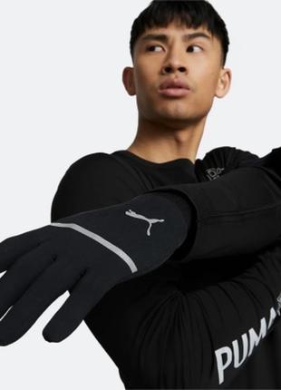 Перчатки puma run touch screen gloves