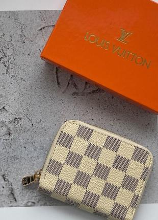 Женский кошелек louis vuitton mini zippy ivory