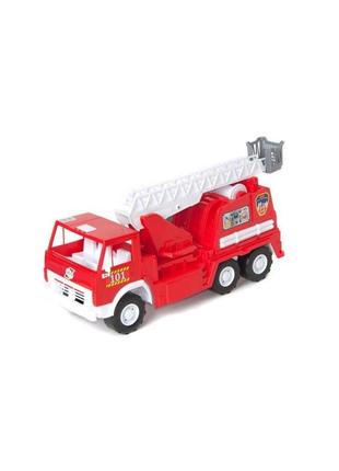 Детская игрушка пожарный автомобиль х3 orion 34or с подъемным краном