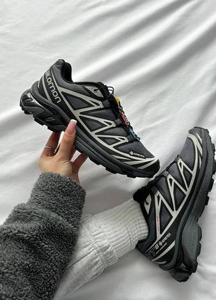 Кроссовки salomon xt-6 gray gore-tex6 фото