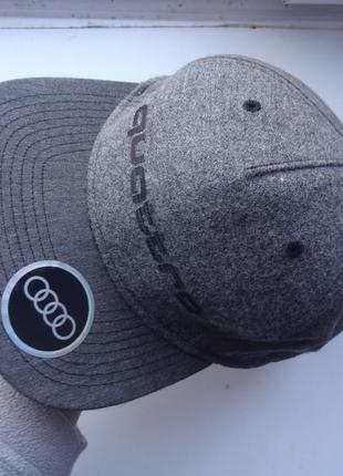 Кепка audi quattro unisex cap, flat brim2 фото