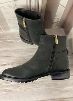 Кожаные ботинки navyboot 39р4 фото