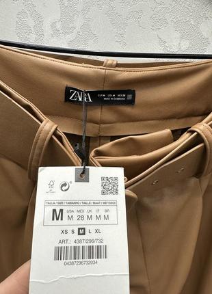 Брюки штани із еко шкіри zara3 фото