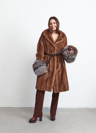 Норковая шуба стильная классика в шикарном мехе финский аукцион safa furs италия1 фото