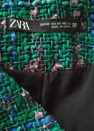 Плаття-блейзер твiд морської хвилі, xs/349 фото