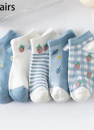 5 пар жіночих шкарпеток до щиколотки