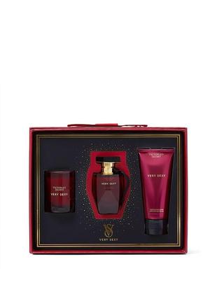 Люкс подарок. подарочный набор victoria's secret very sexy luxe fragrance set2 фото
