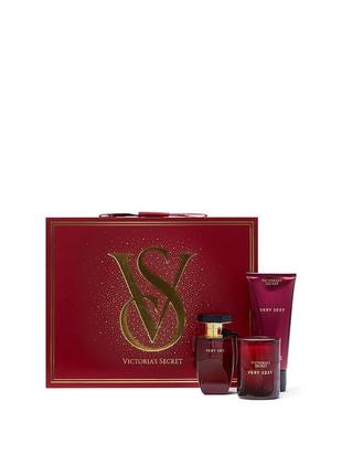 Люкс подарок. подарочный набор victoria's secret very sexy luxe fragrance set1 фото