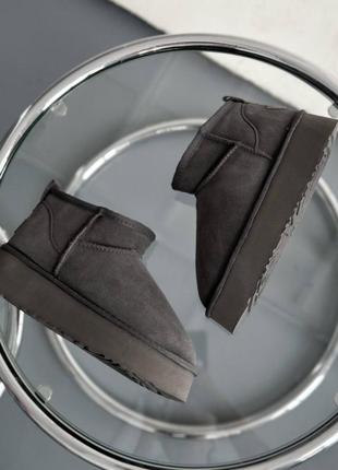Шикарные зимние женские угги ugg, натуральная замша3 фото