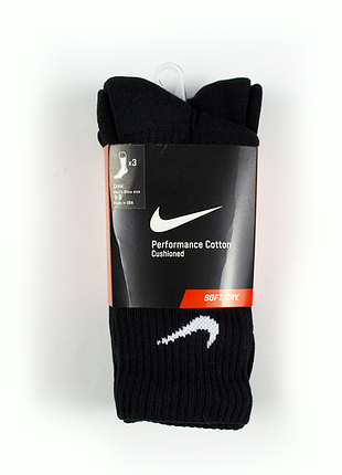 Шкарпетки nike performance cotton cushioned crew sx4700-001