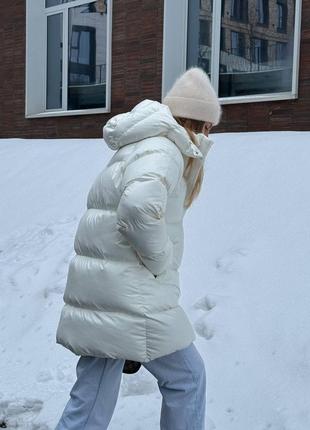 Невероятный теплый пуховик. в длине меди. базовая модель пуховика. качественная плащевка, качественная фурнитур2 фото